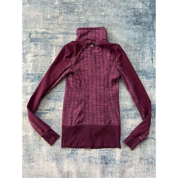 Lululemon Nice Asana Jacket Ziggy Wee August Glo / Plum Purple Size 2 - Picture 4 of 6